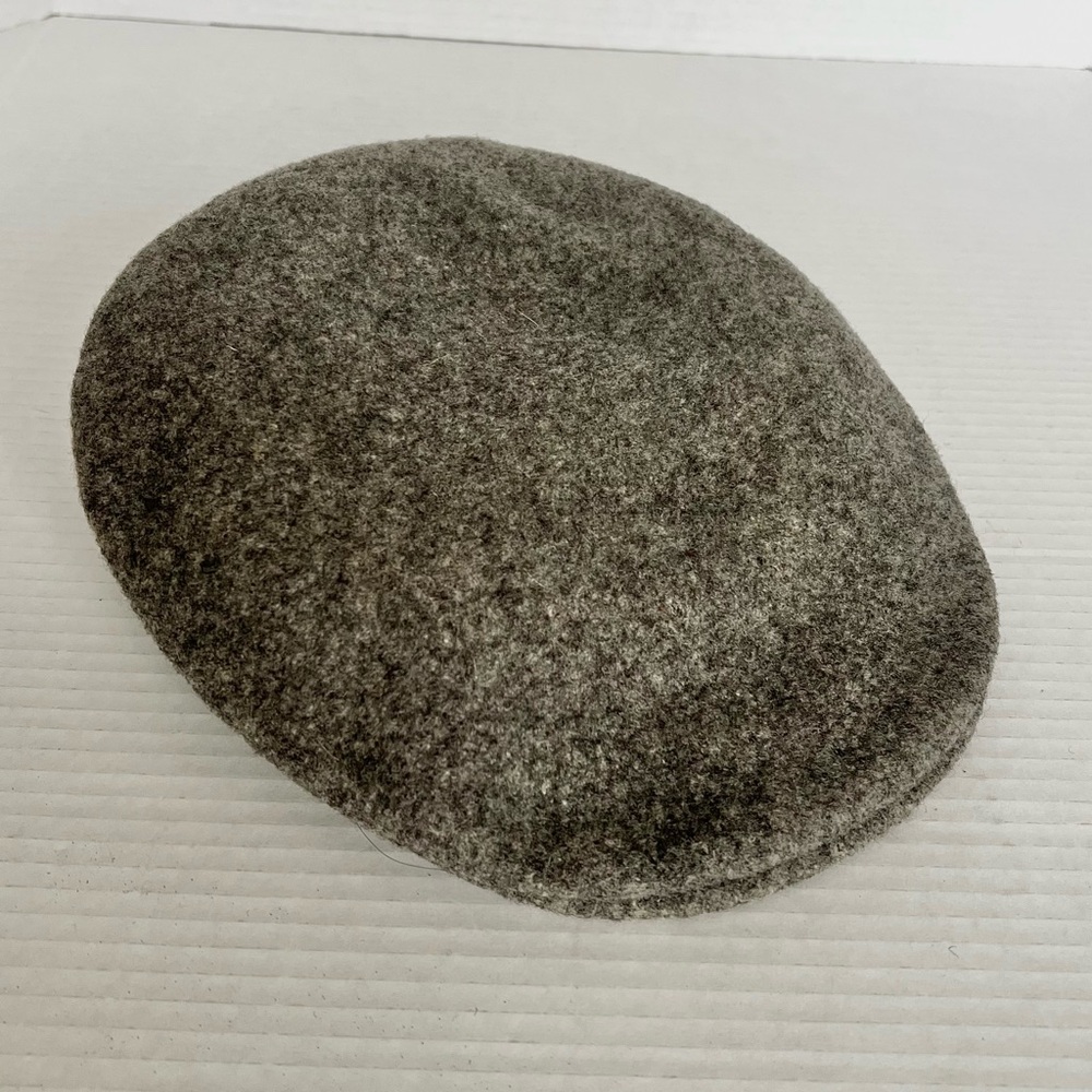 Vintage Kangol Gray Wool Newsboy Cabbie Cap Made England Blokecore Grandpacore
